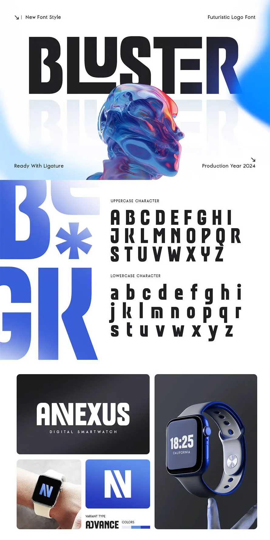 Bluster - Futuristic Logo Font Bluster - Futuristic Logo Font