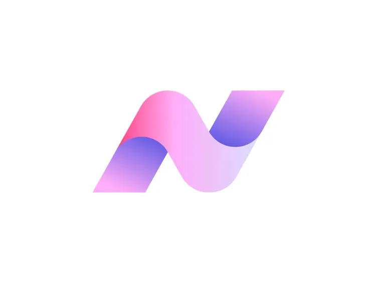 Modern Wave N Logo Mark by Artology