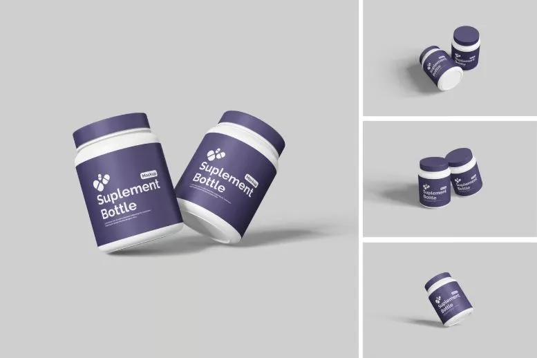 Suplement Bottle Mockup