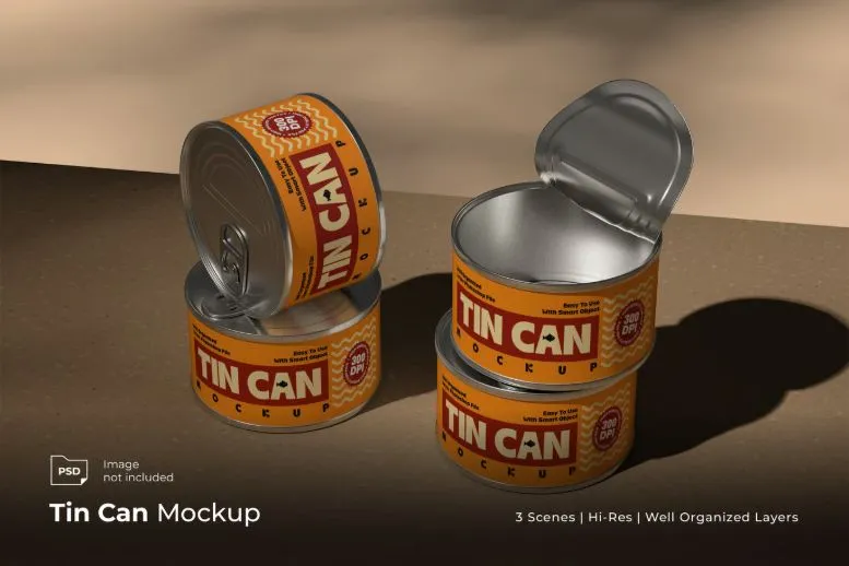 Tin Can Mockup