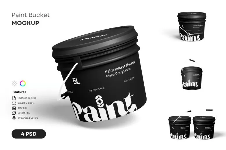 Paint Bucket Mockup