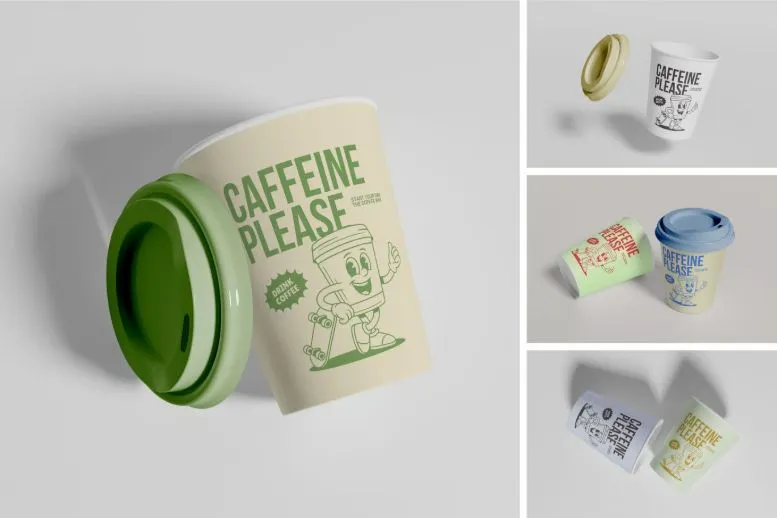 High Quality Realistic Coffee Cup Mockup