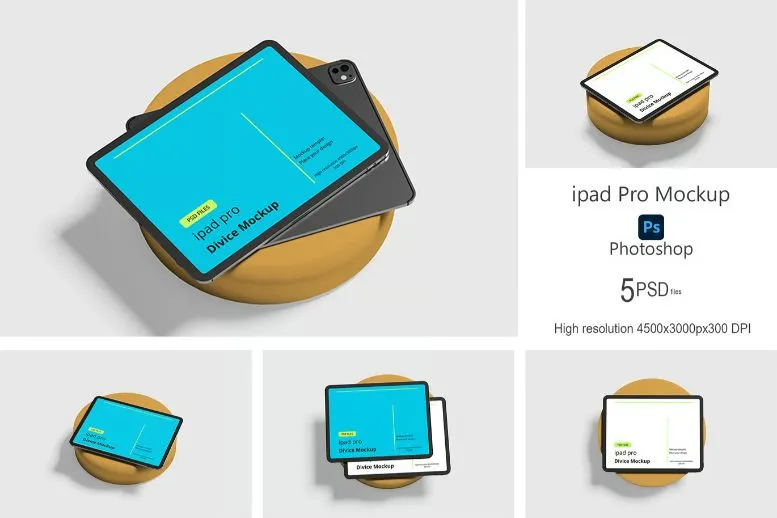 High Quality iPad Pro Mockup