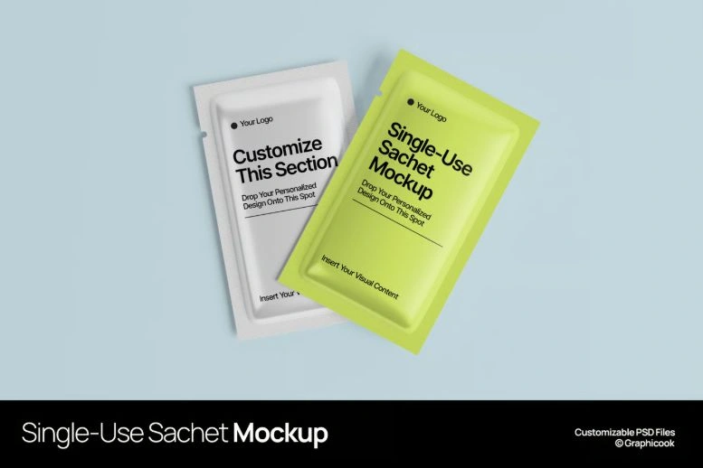 Single-Use Sachet Mockup