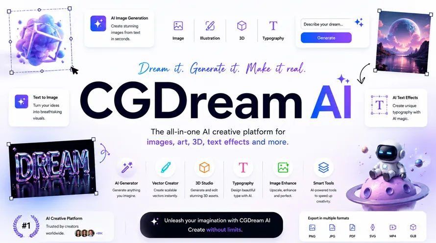 CGDream AI Typography AI Tool