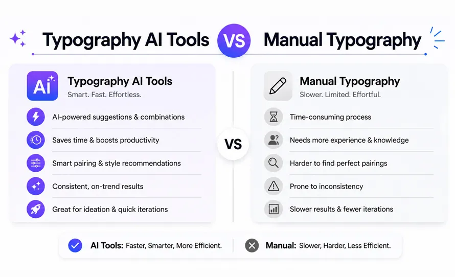 Typography AI Tools vs Manual Typography