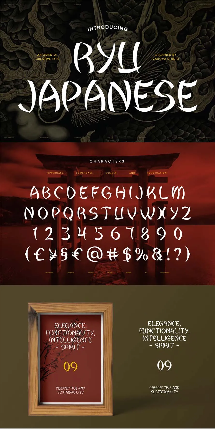 Ryu Japanese Oriental Font