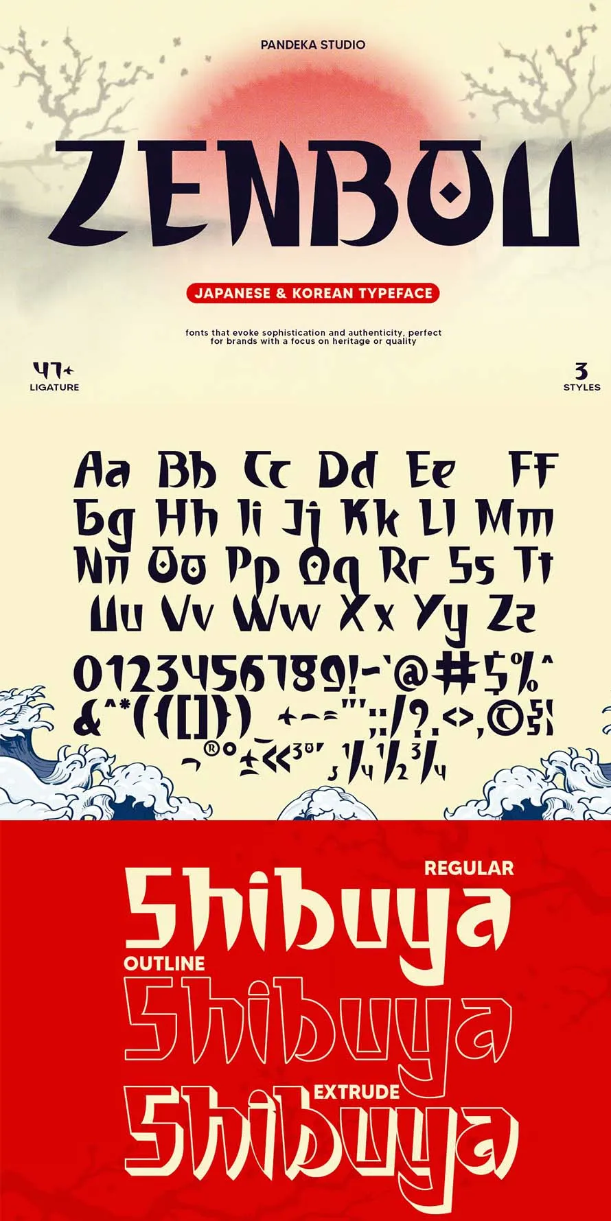 Zenbou - Modern Japanese Brush Typeface