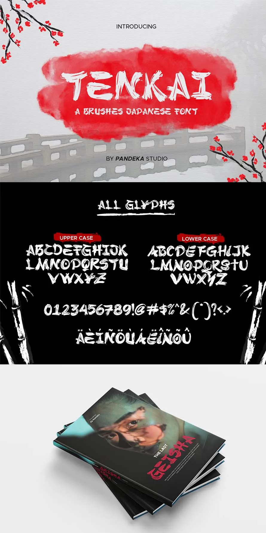 Tenkai - Japanese Brush Font