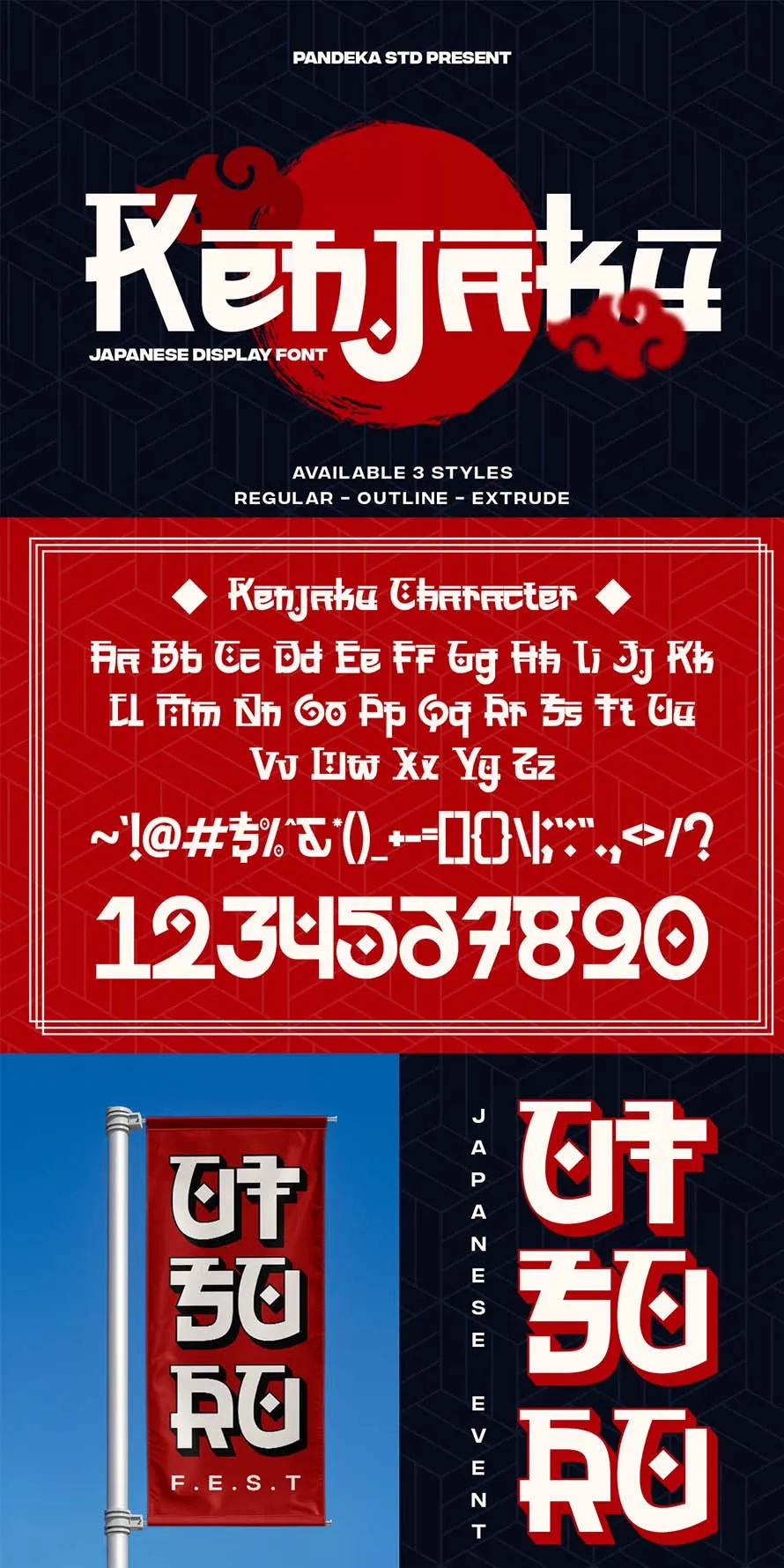 Kenjaku - Japanese Asian Font