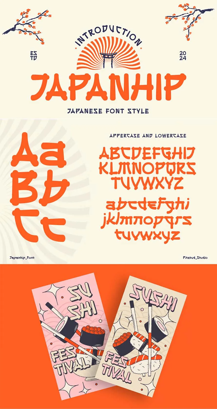 Japanhip - Japan Food Font