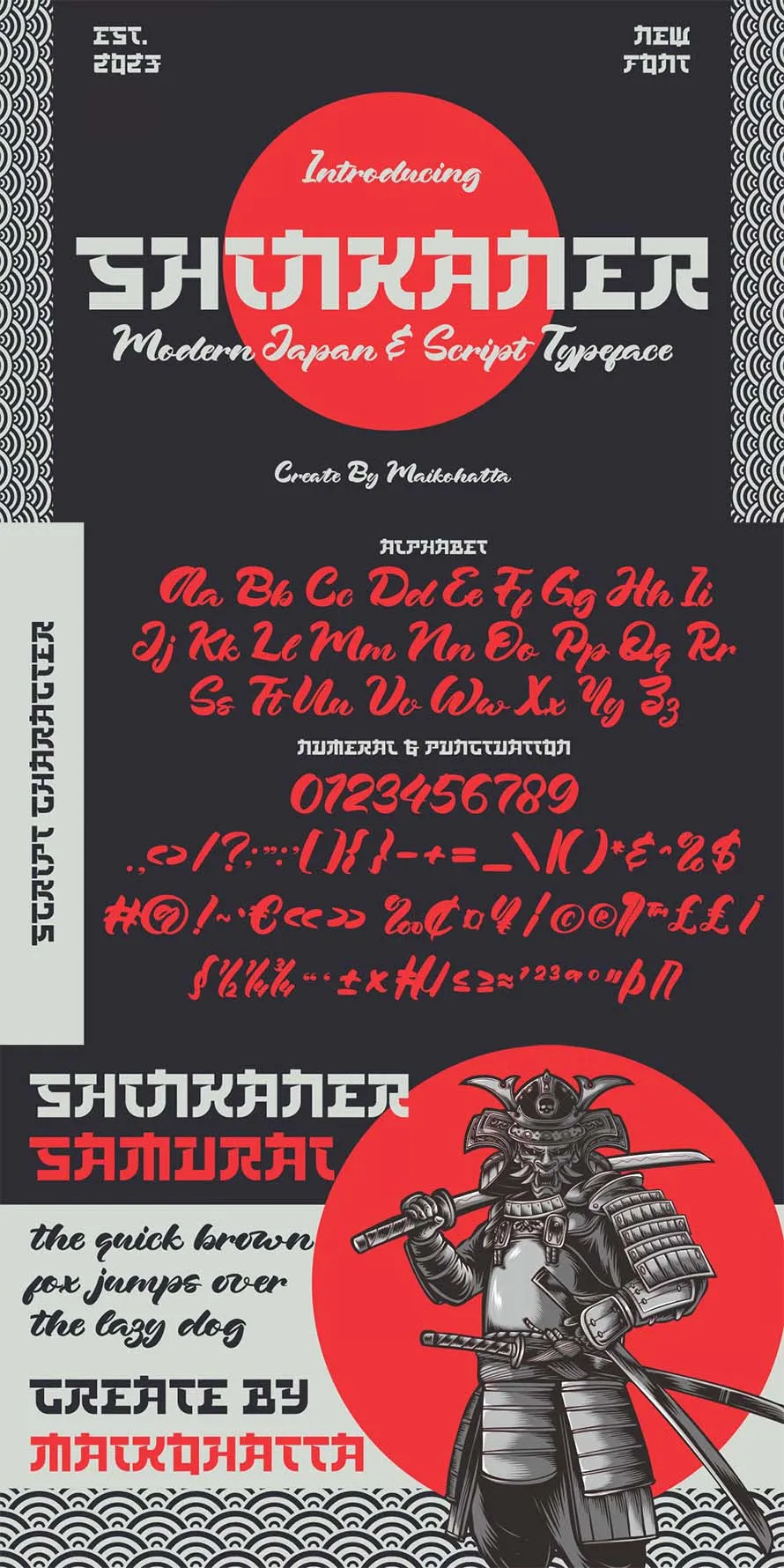 Shinkaner - Modern Japan and Script Typeface