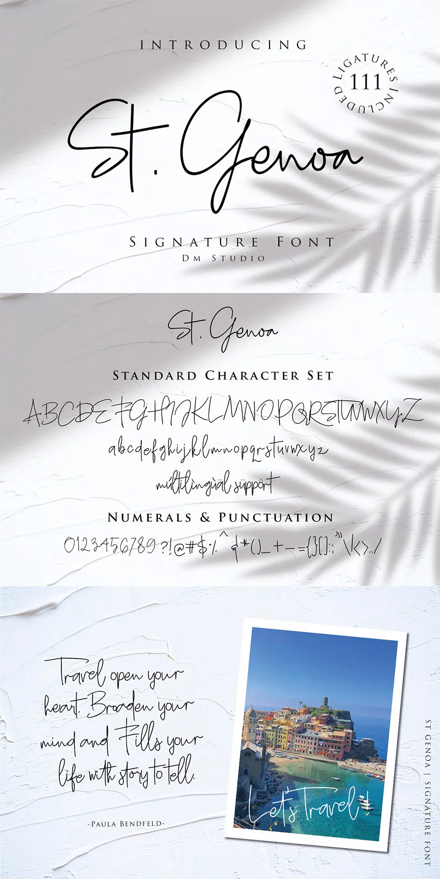 St. Genoa - Luxury Signature Font
