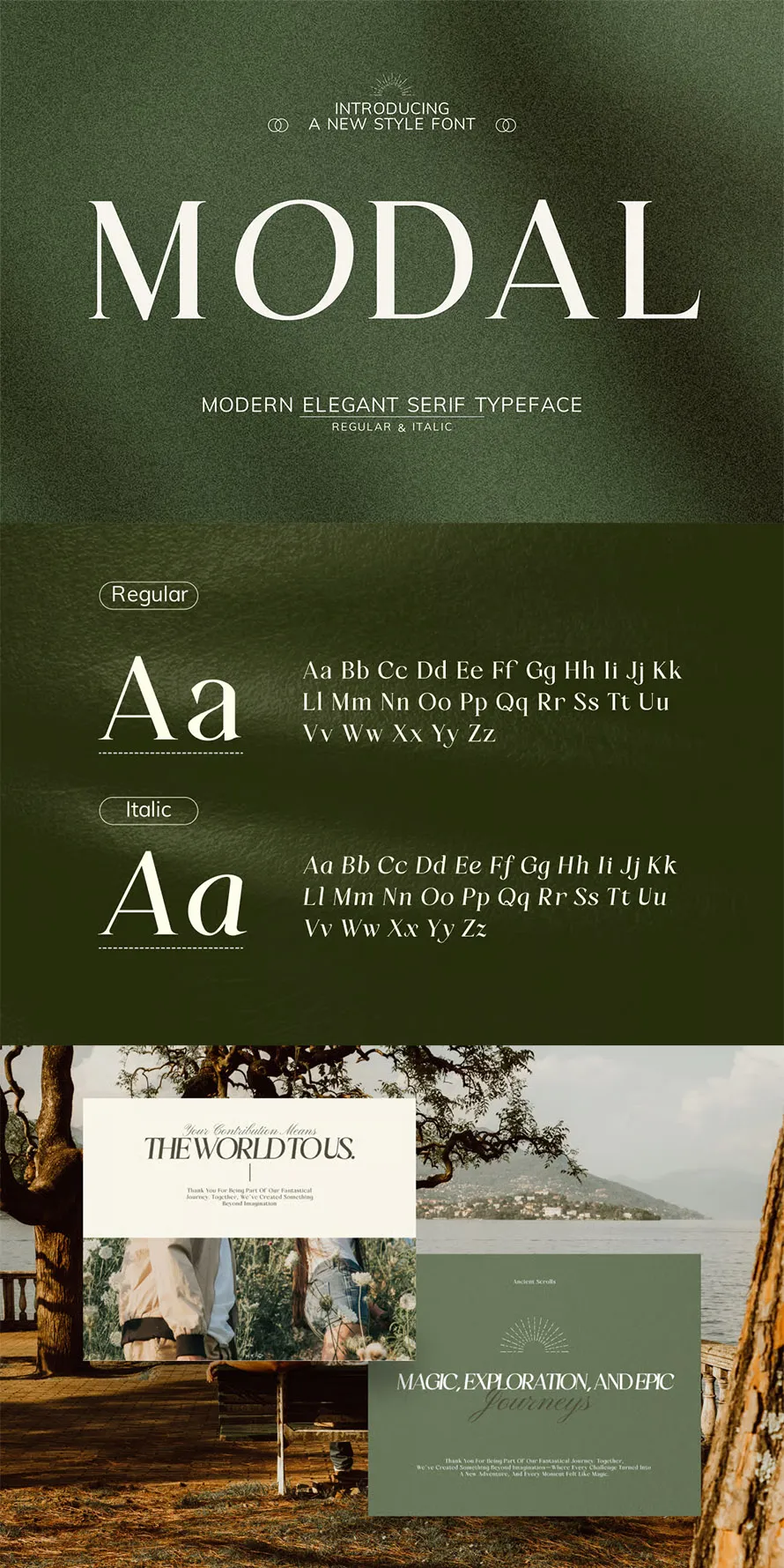 Modal - Modern Elegant Serif Font