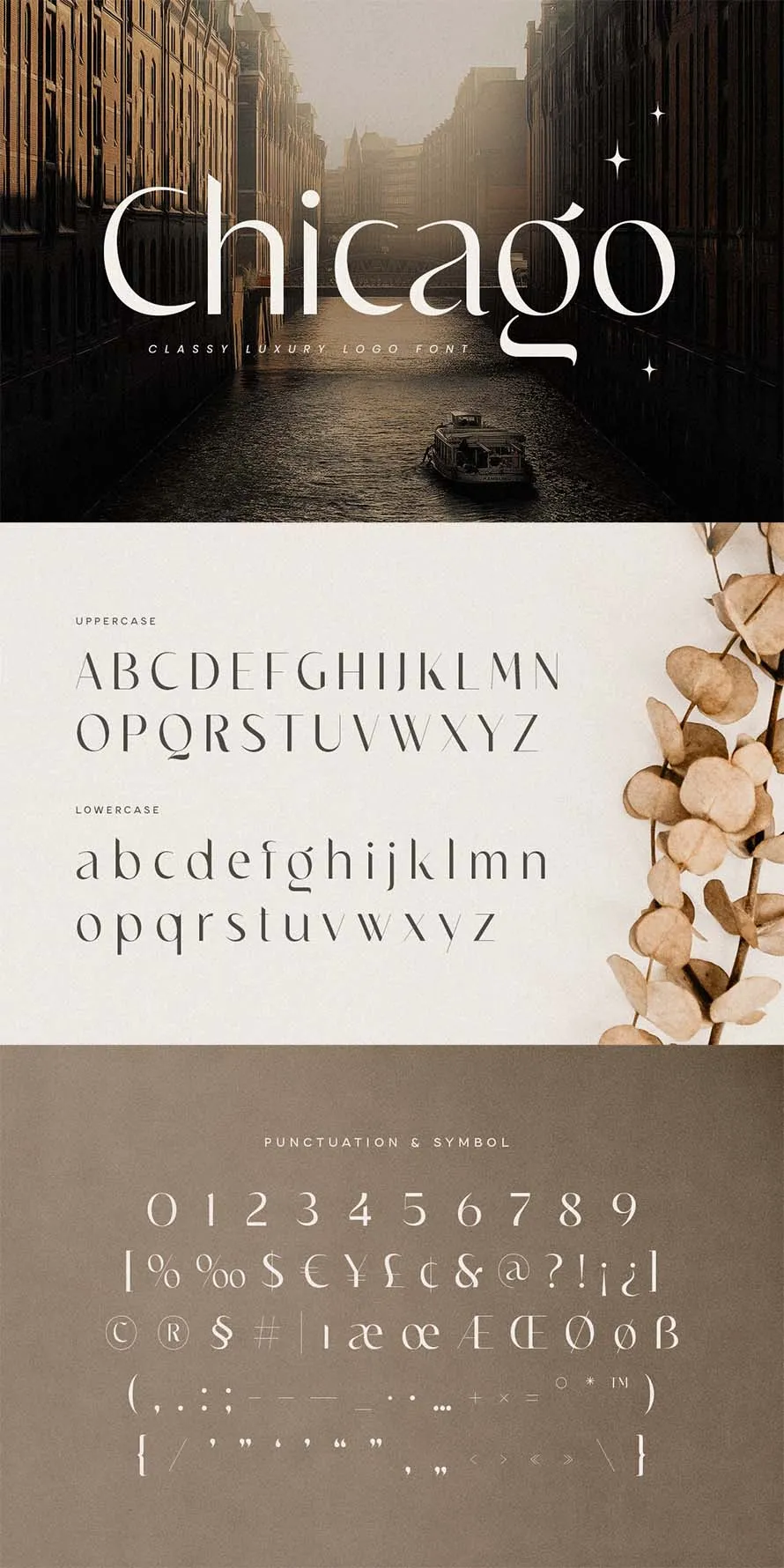 Chicago - Classy Luxury Logo Font