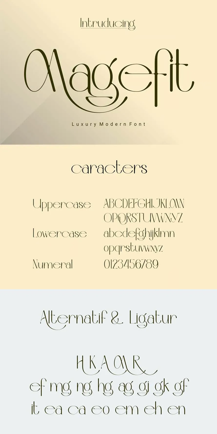 Magefit - Luxury Modern Font