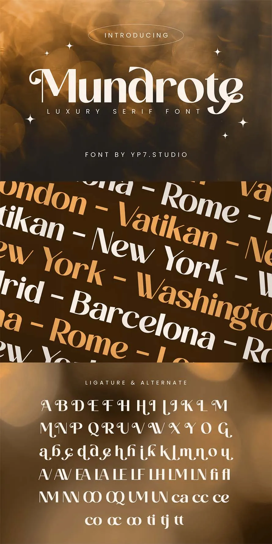 Luxury Font - Mondrote