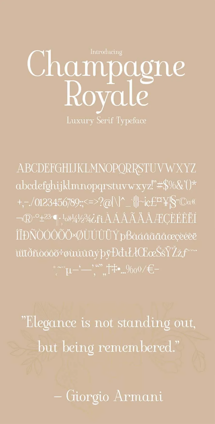 Champagne Royale - Elegant Luxury Serif Font