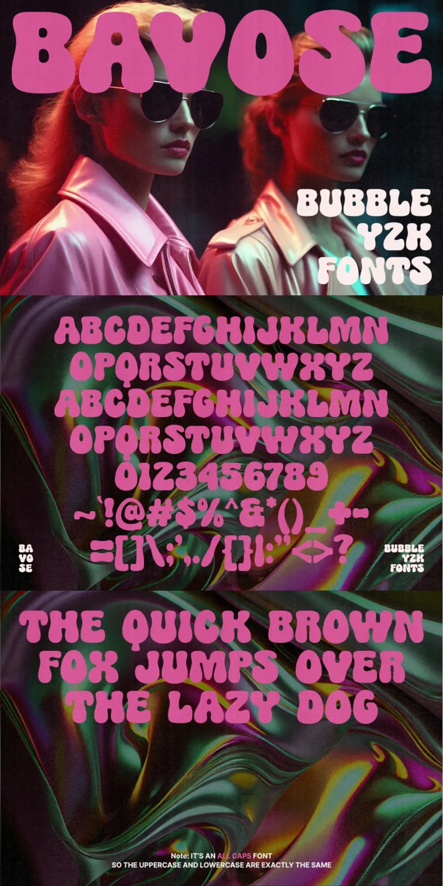 Bavose - Bubble Y2K Fonts
