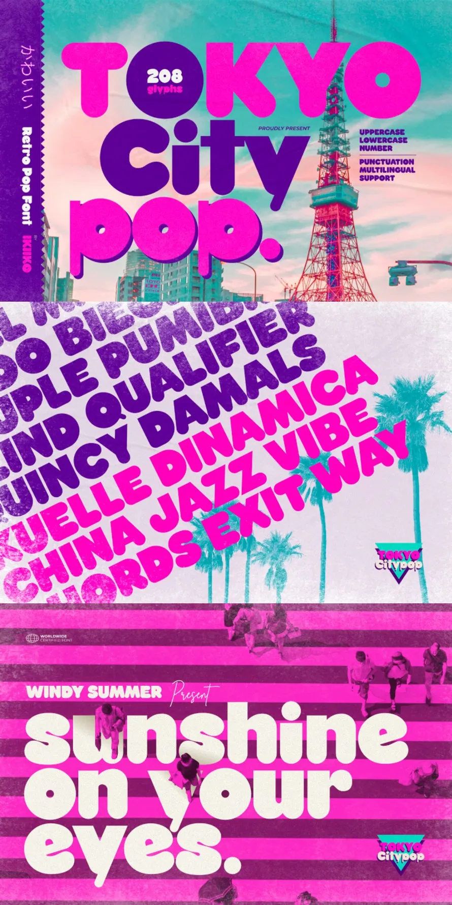 Tokyo City Pop - Retro Pop Font