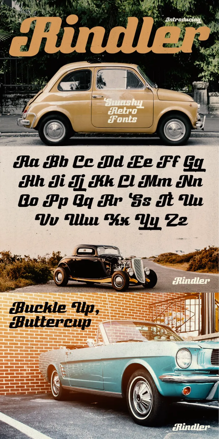 Rindler - Retro Script Fonts