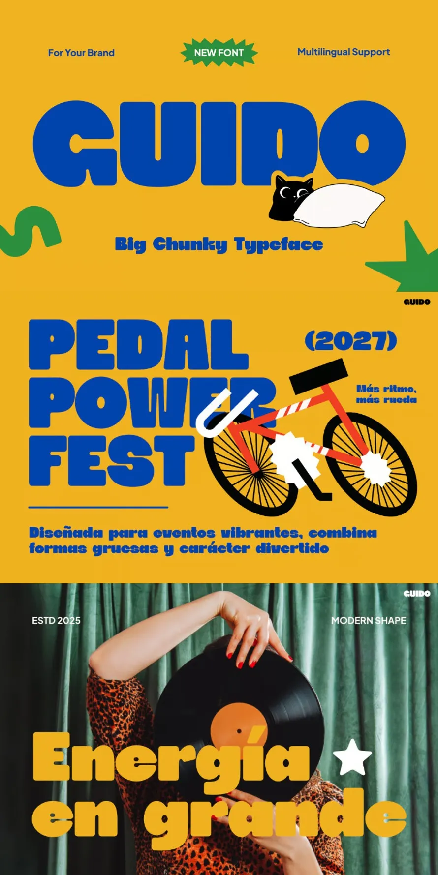 Guido – Retro Pop Display Font