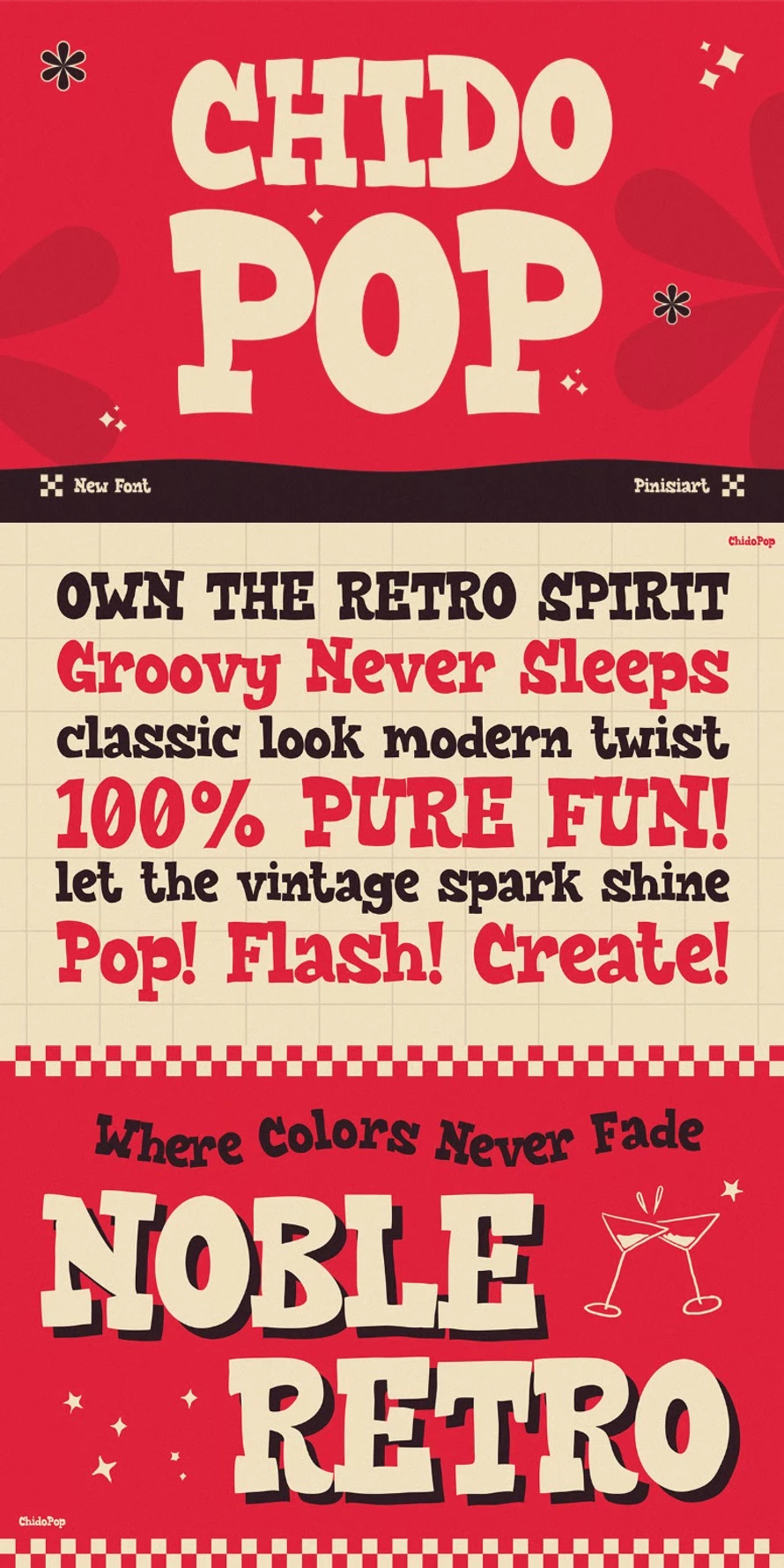 Chido Pop – Playful Retro Font