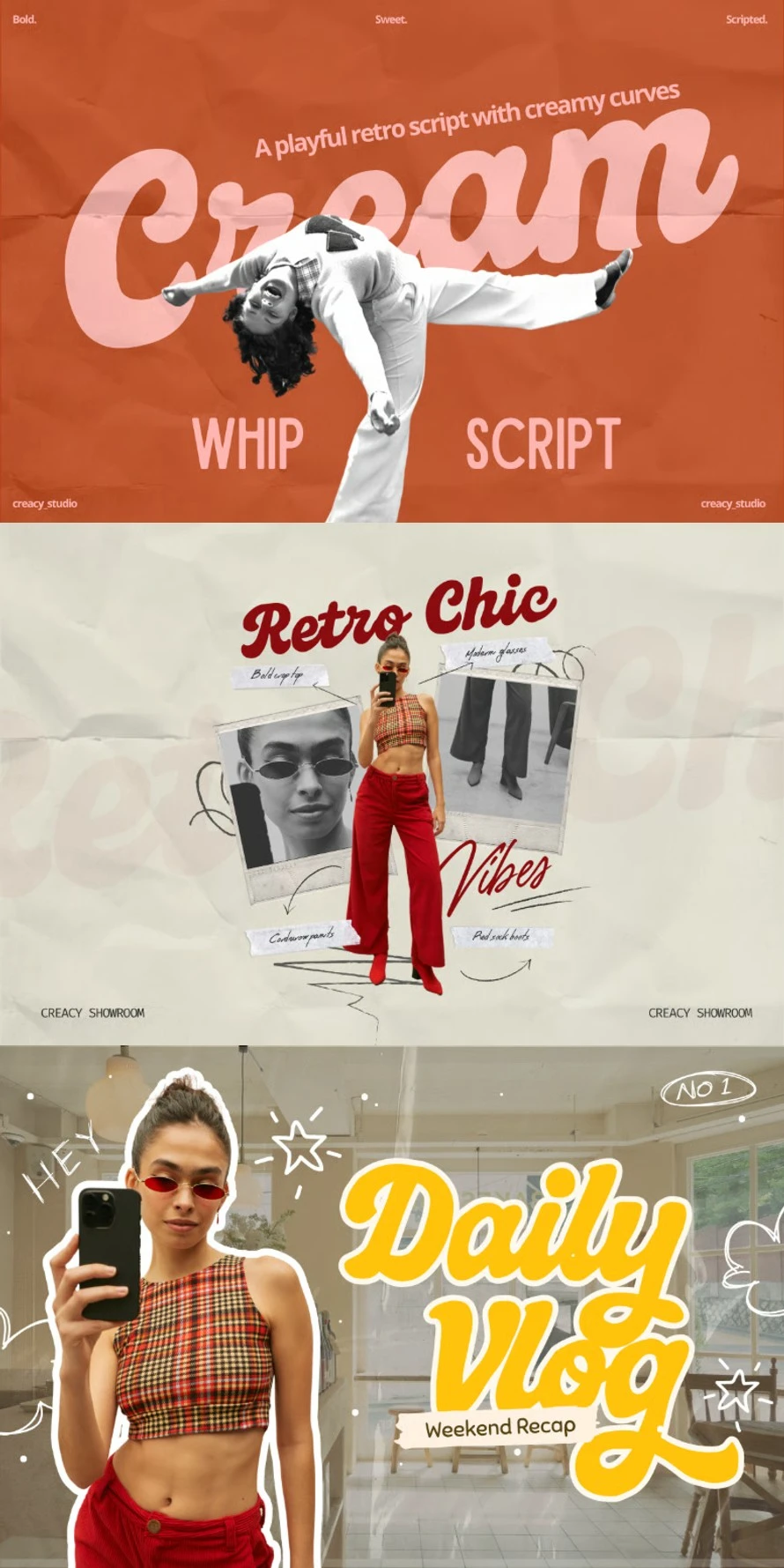 Cream Whip Script – Bold Retro Brush Font