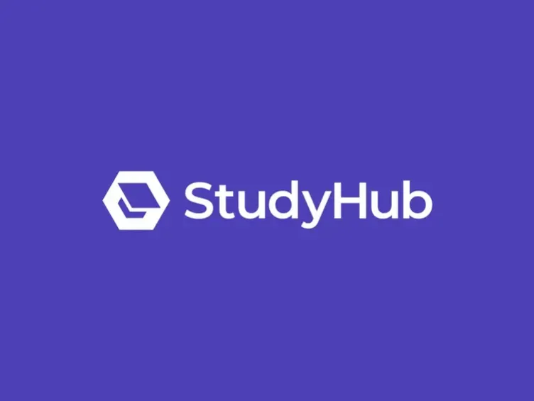 StudyHub Logo Design Concept - Graduation Hat, Hub, Hexagon by Dalius Stuoka