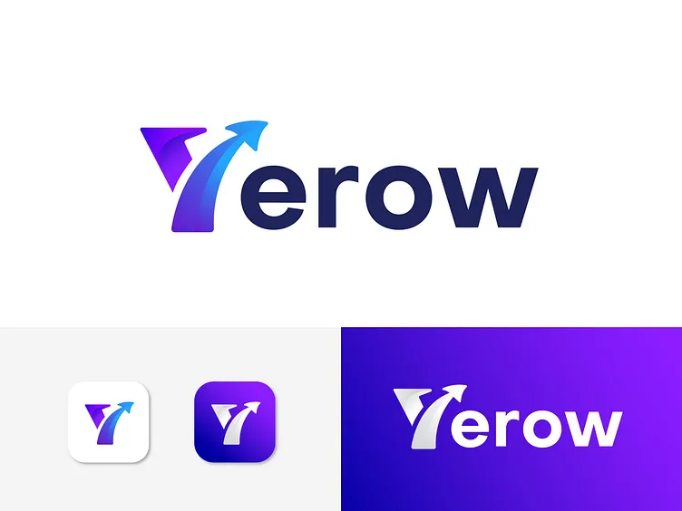 Modern Arrow - Growth Y letter Logo Design by Eashin Arafath