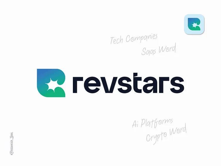 Technology Logo Design - R Logo Mark - Saas Logo Design by Freelancer Iqbal