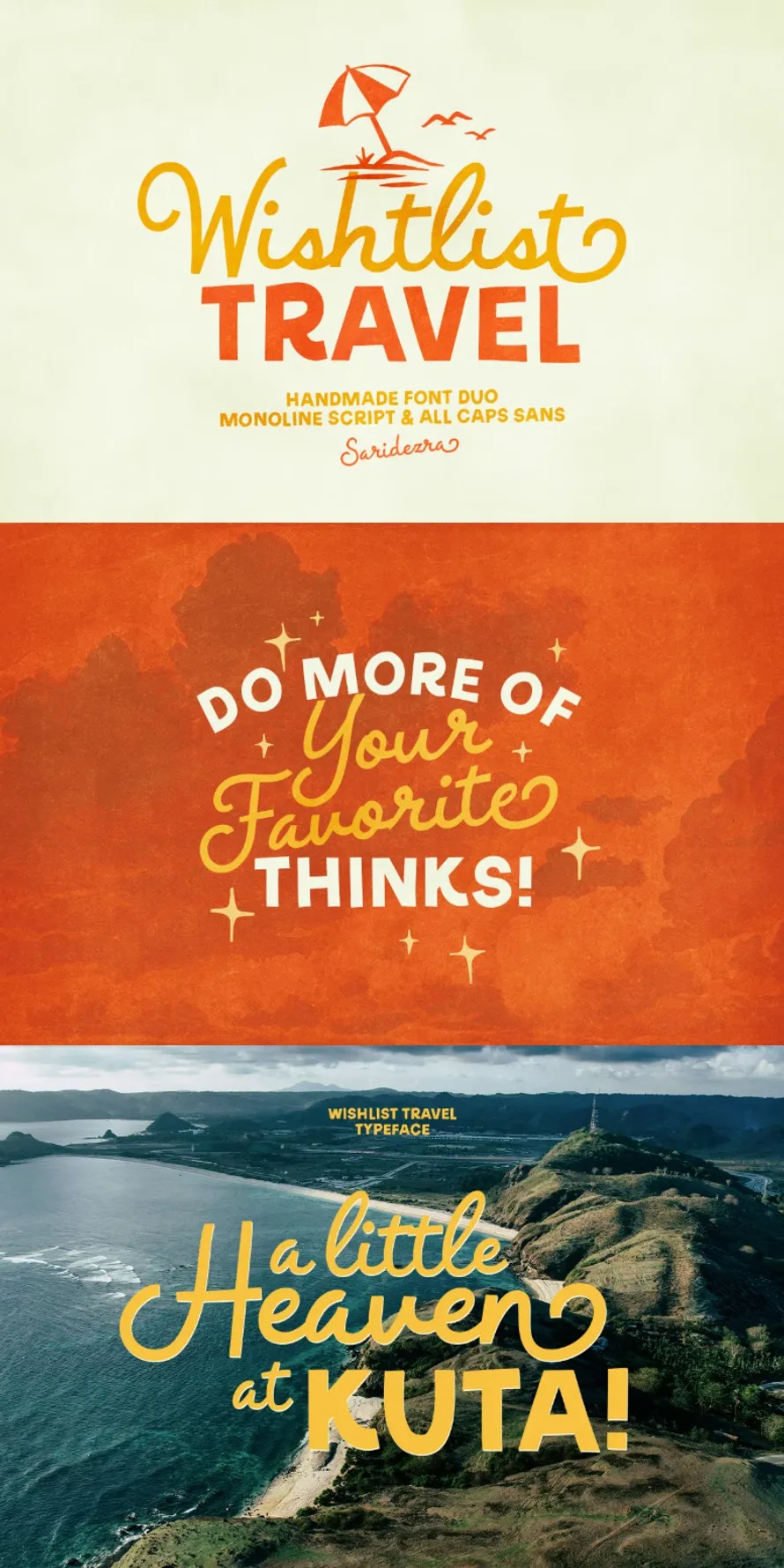 Wishlist Travel - Handmade Font Duo Wishlist Travel - Handmade Font Duo