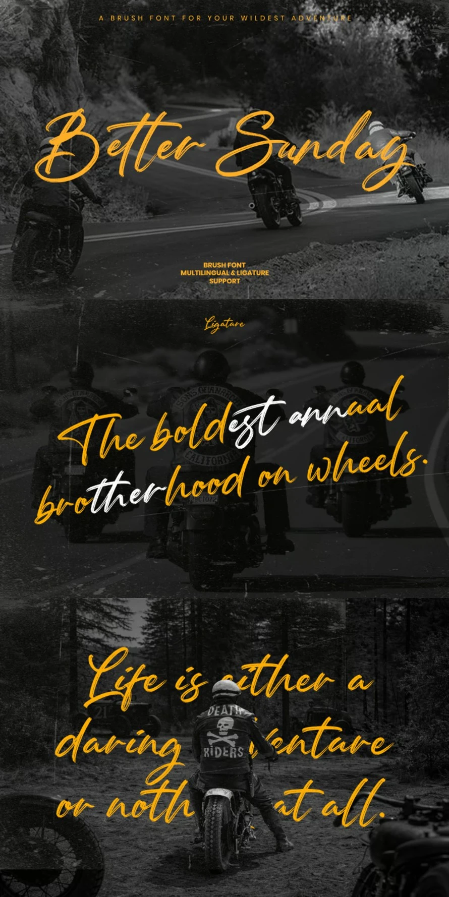 Better Sunday – Brush Script Font Better Sunday – Brush Script Font