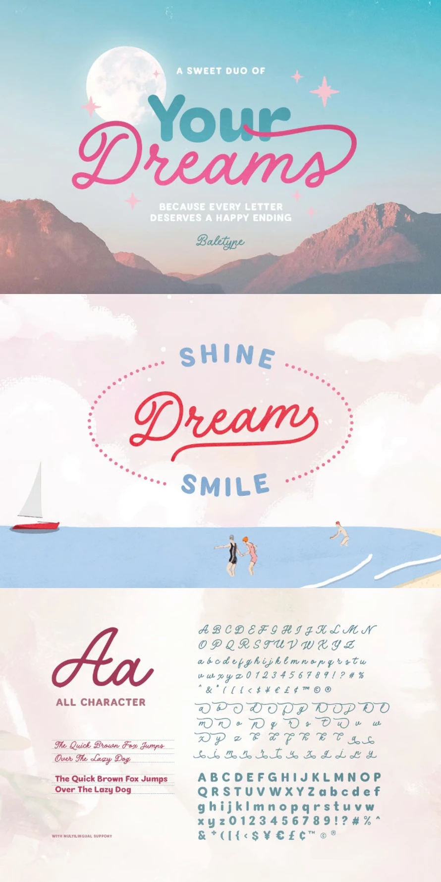 Your Dreams - Soft Font Duo Your Dreams - Soft Font Duo