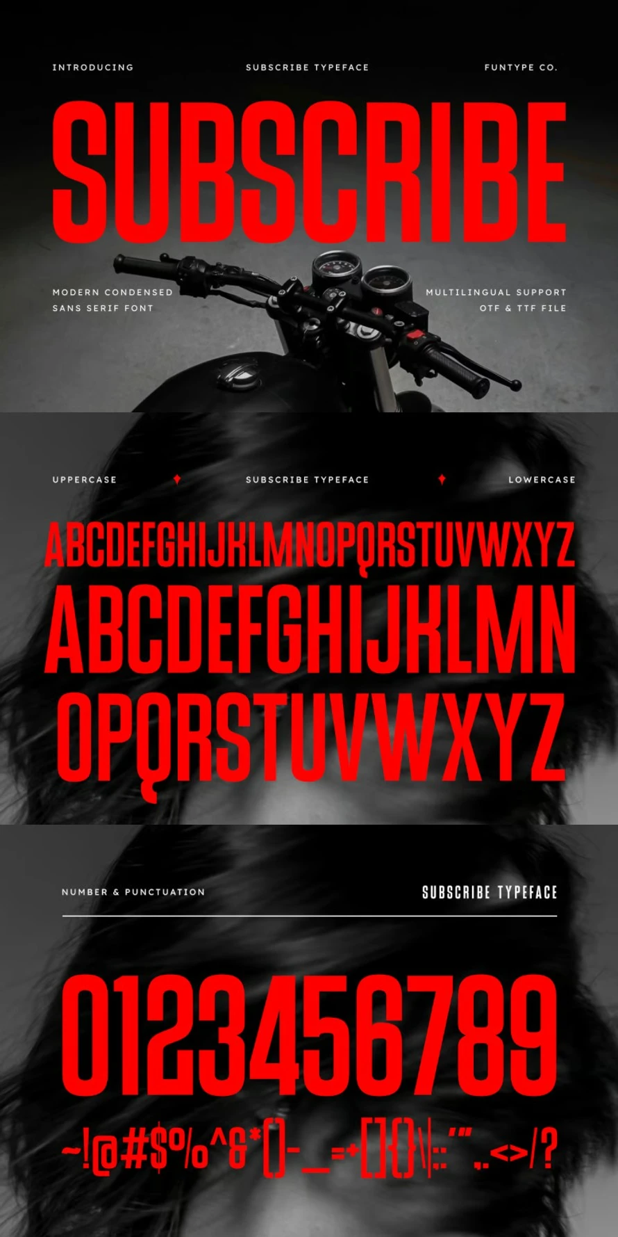 Subscribe – Modern Condensed Sans Serif Font Subscribe – Modern Condensed Sans Serif Font
