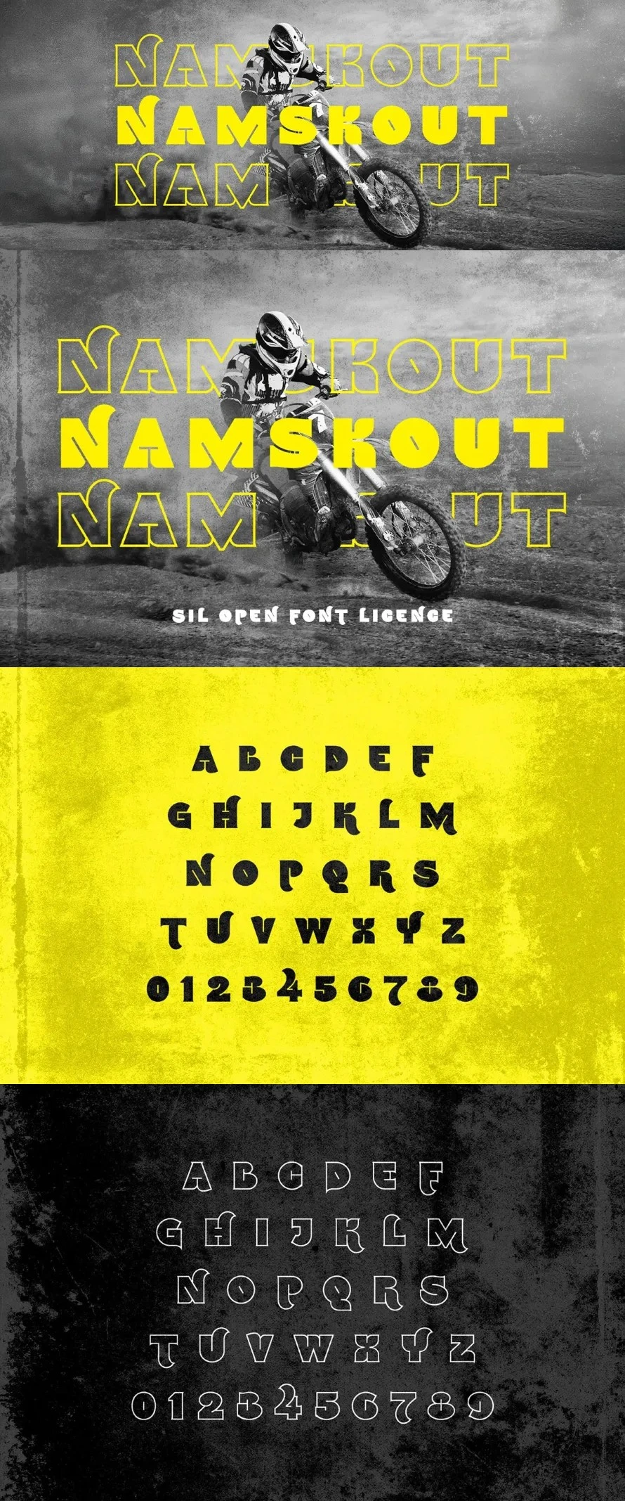 Namskout Free Poster-Style Font Namskout Free Poster-Style Font