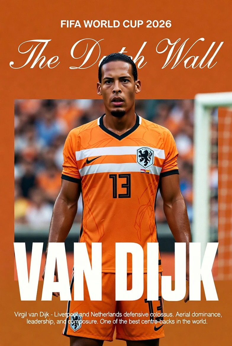 The Dutch Wall Virgil Van Dijk (netherlands)