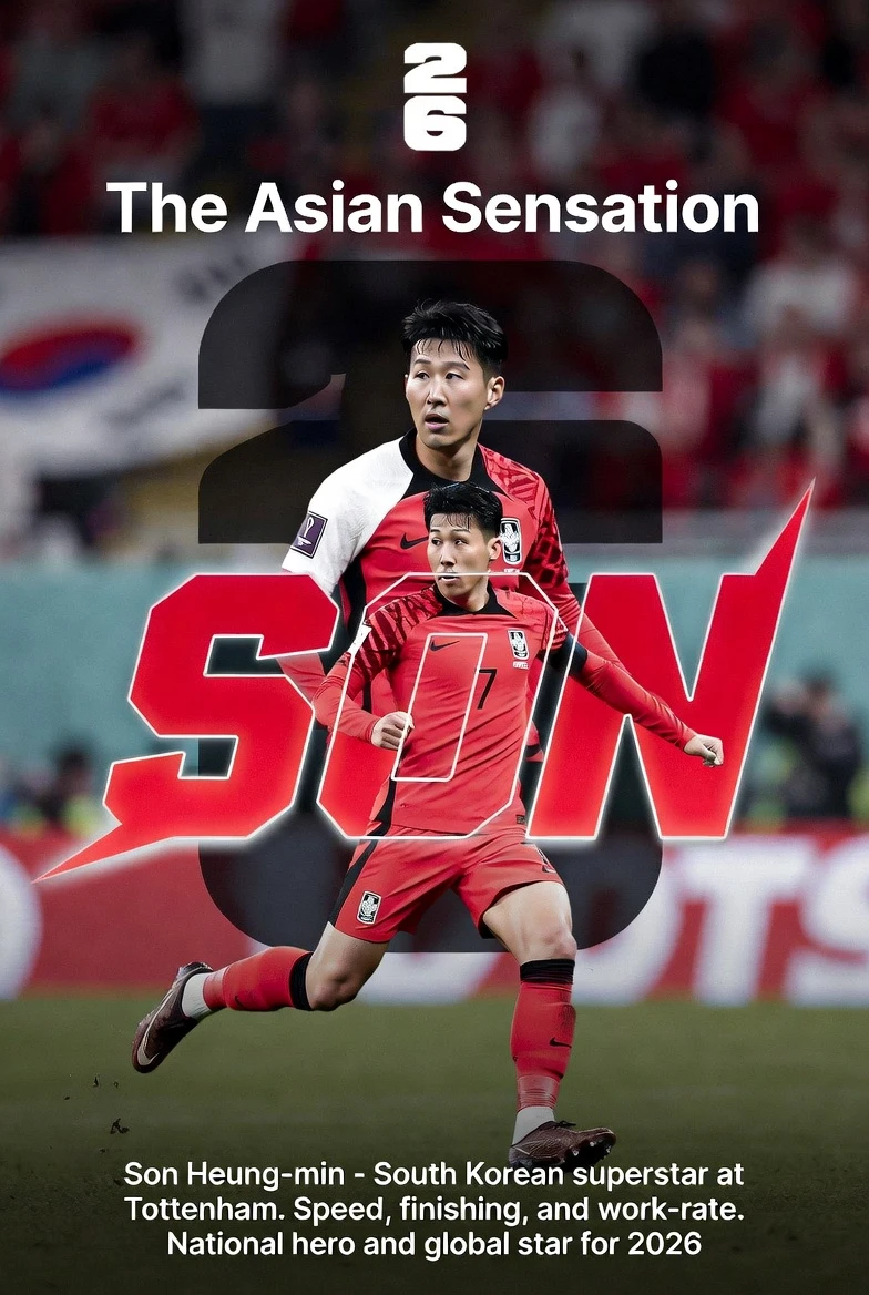 The Asian Sensation Son Heung-min (south Korea)
