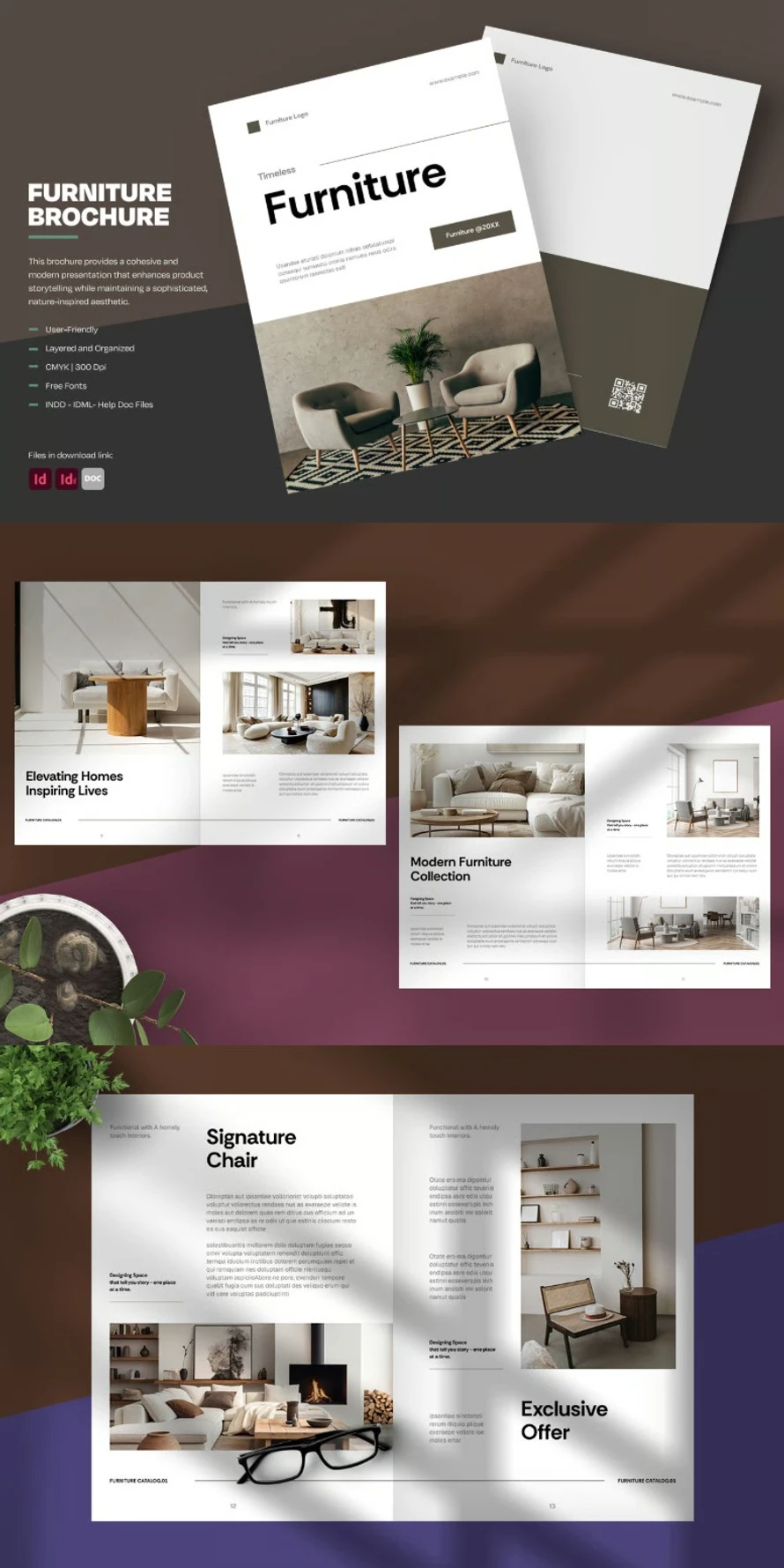 Eco-minimalist Furniture Brochure Eco-minimalist Furniture Brochure