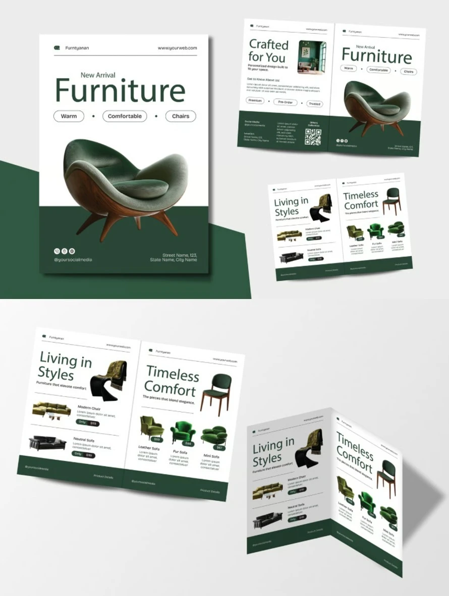 Furniture Catalogue Bifold Brochure Furniture Catalogue Bifold Brochure