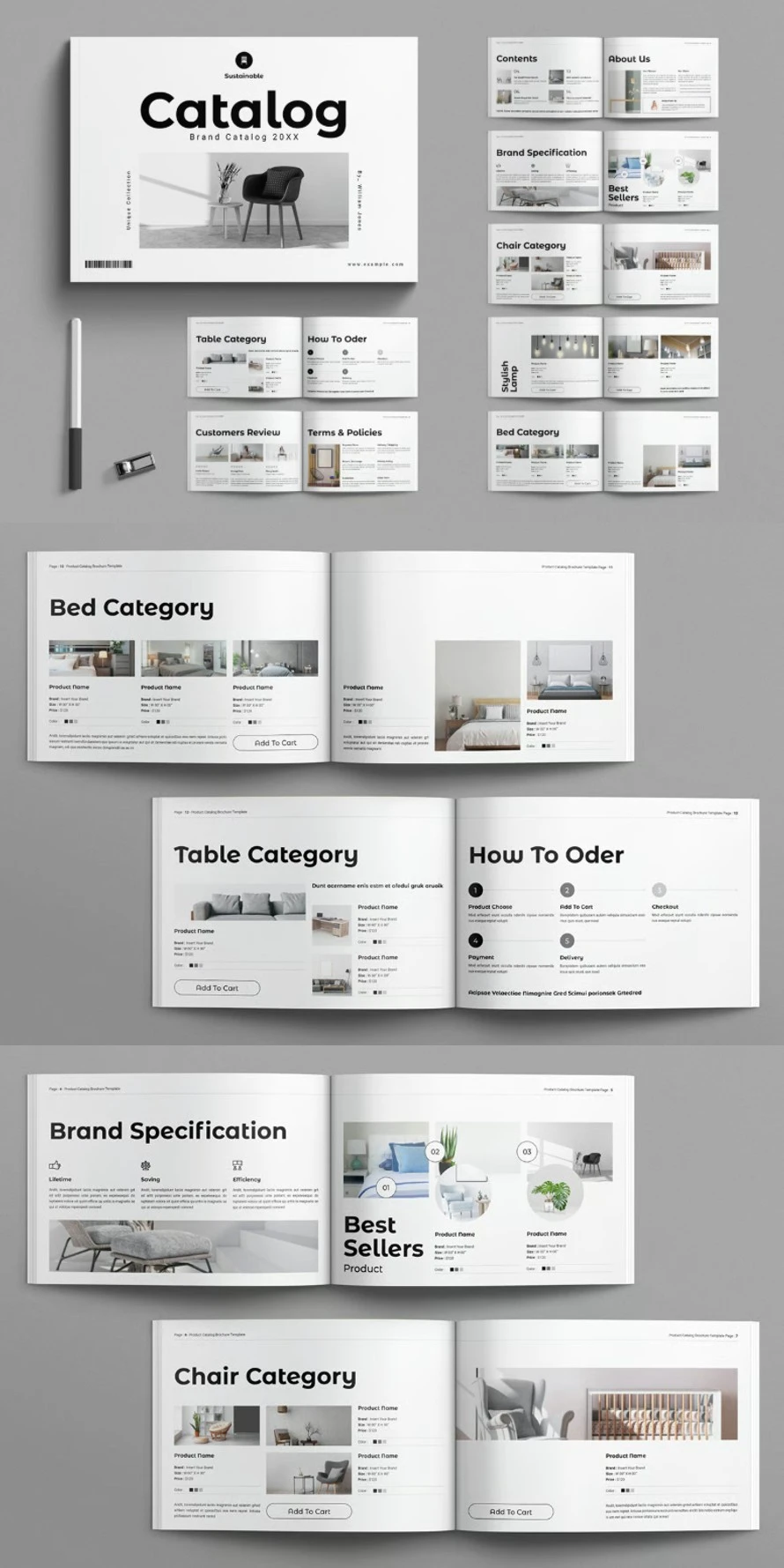 Product Catalog Brochure Template Landscape Product Catalog Brochure Template Landscape