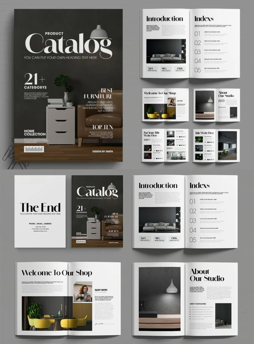 Modern Product Catalog Template Modern Product Catalog Template