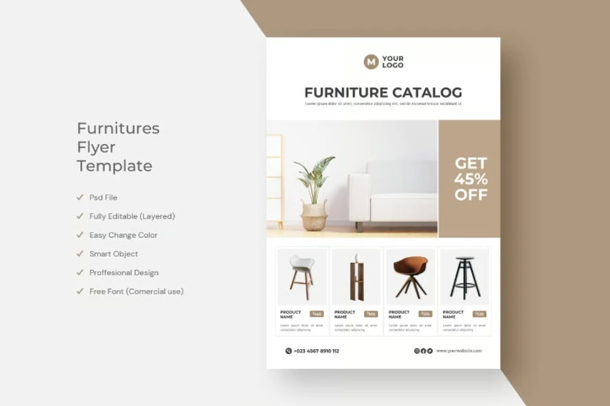 Furniture Catalog Flyer Template Furniture Catalog Flyer Template