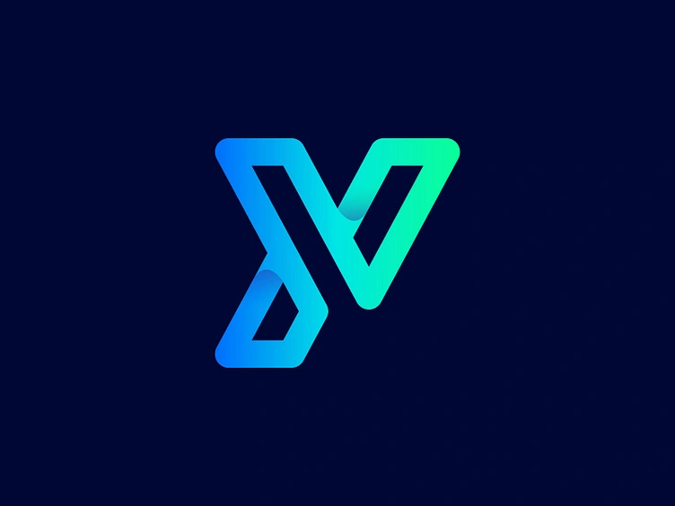 Modern Y & V Letter Logo, Minimalist Initial Branding by Rahima Modern Y & V Letter Logo, Minimalist Initial Branding by Rahima