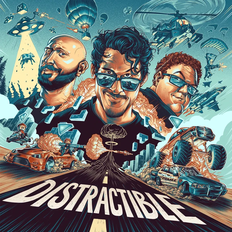 Distractible Podcast Cover Poster Artwork