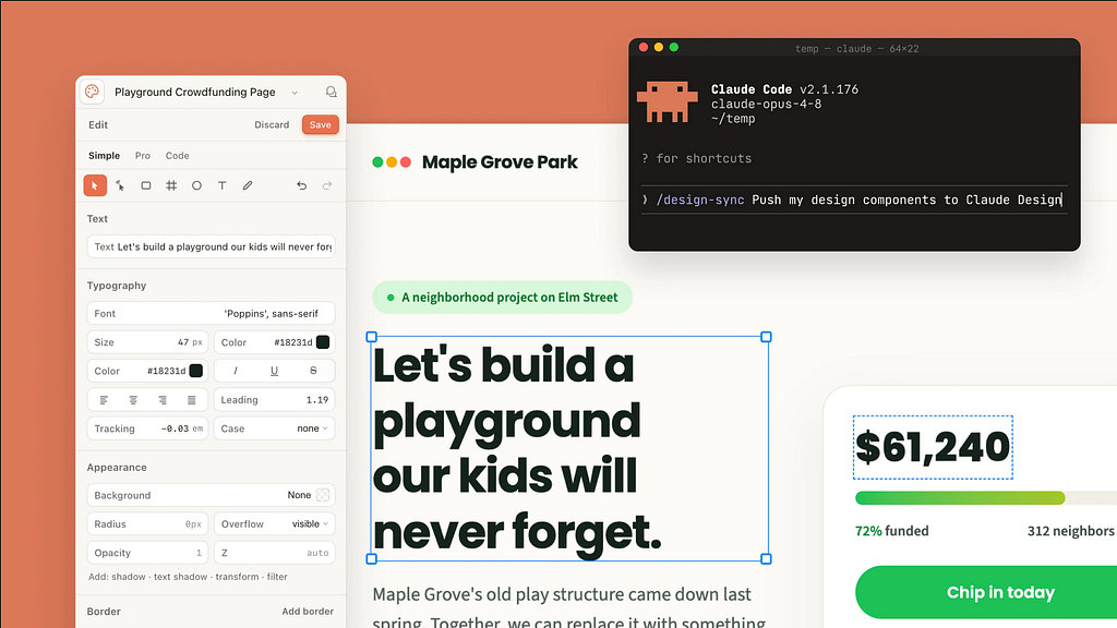 With the emergence of “Claude Design” paired with Claude Code, Anthropic is building its own ecosystem that connects canvas intent directly to code execution. This dual-threat workflow allows teams to skip the design incumbent Figma entirely, turning the canvas into a live interface for software generation rather than a static mockup (image source: Claude)