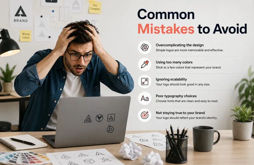logo designer common mistakes to avoid
