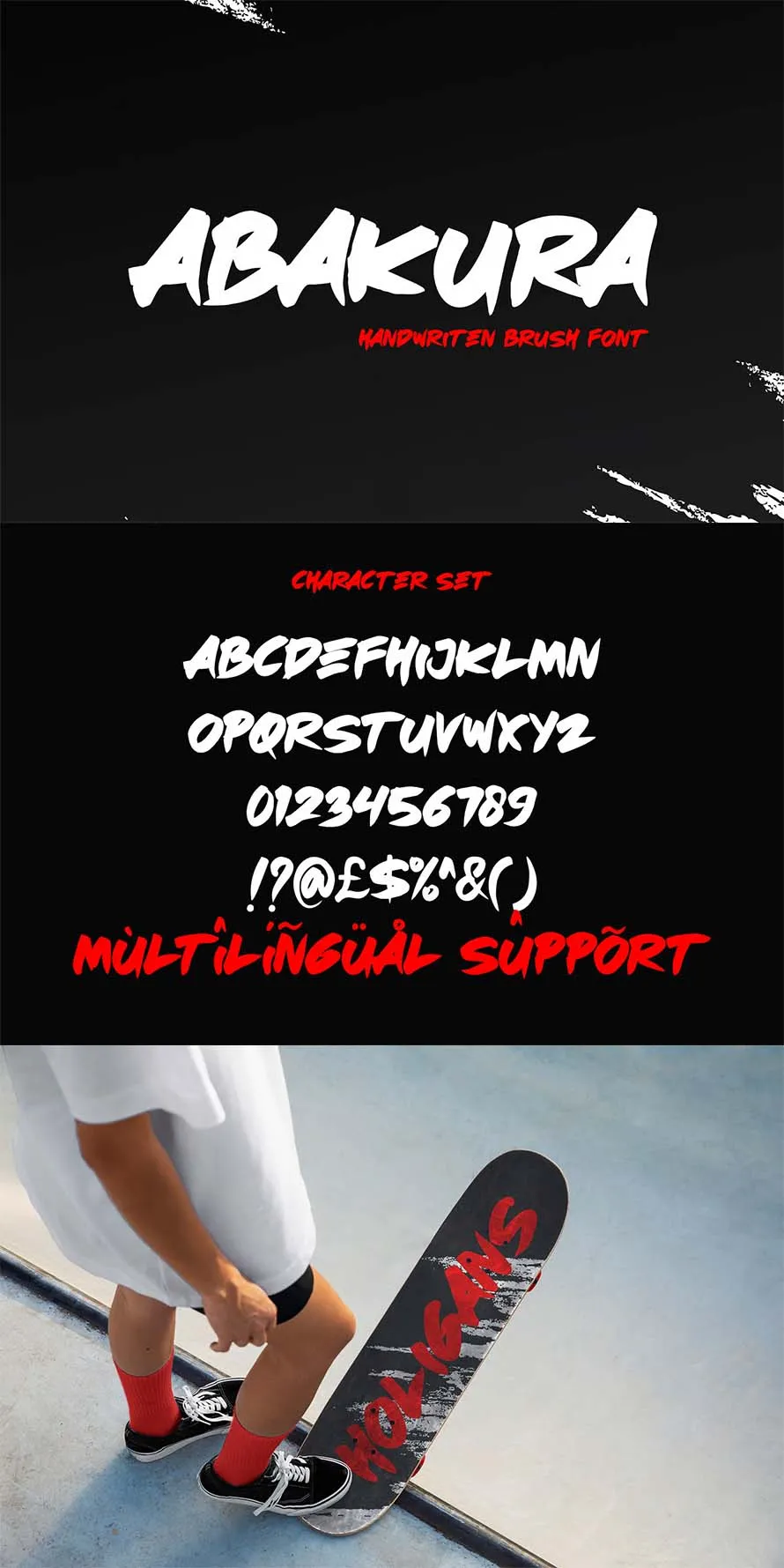 Abakura - Japanese Style Brush Font