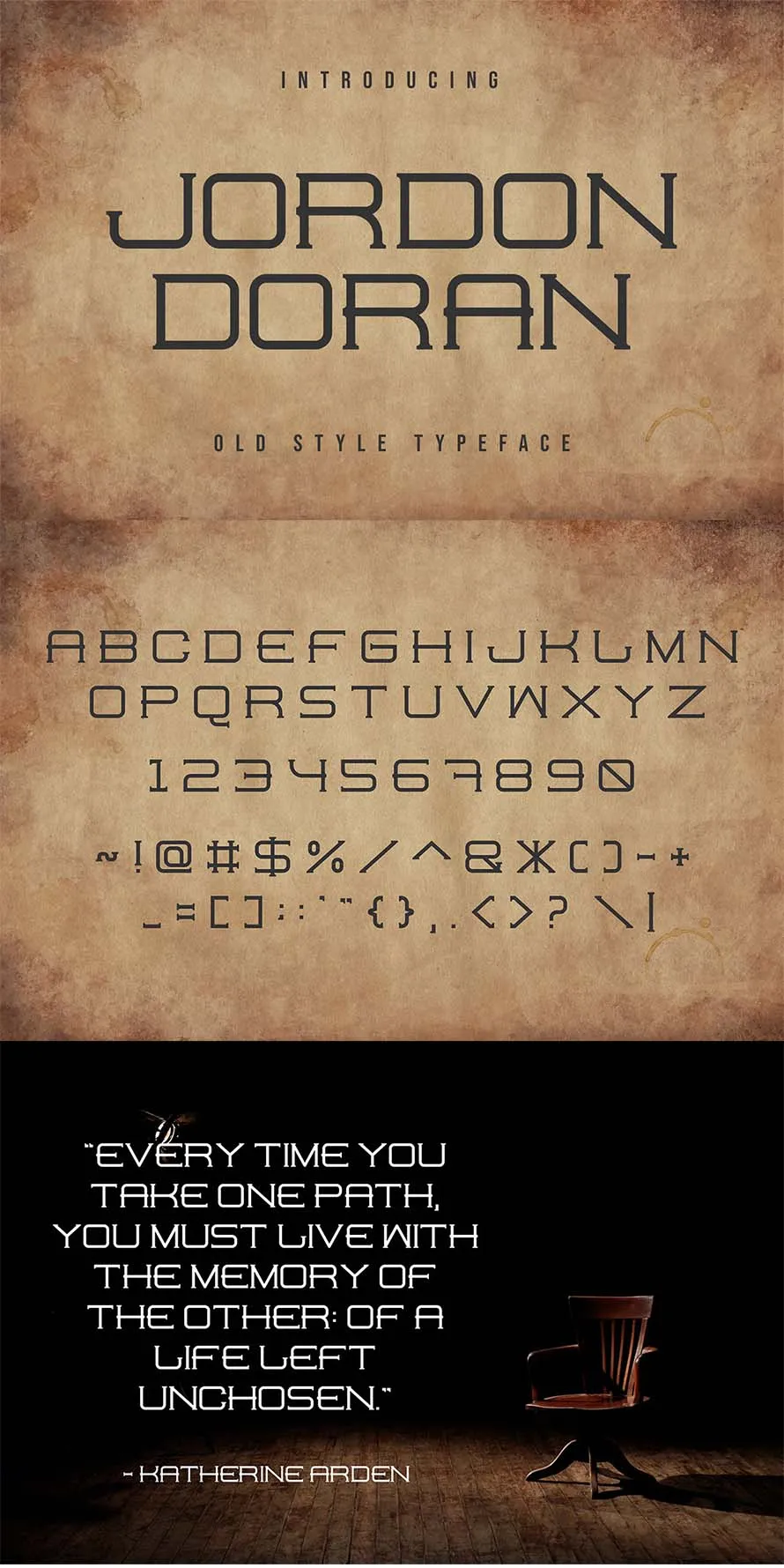 Jordon Doran Old Style Typeface Jordon Doran Old Style Typeface