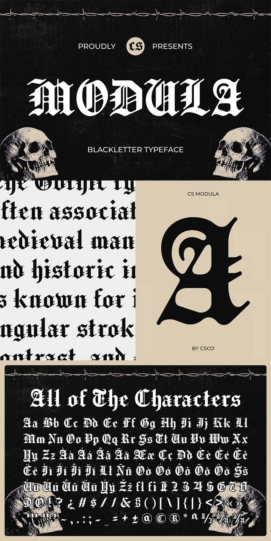 Modula – Old English Font Modula – Old English Font